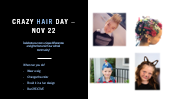 Photos for inspiration for crazy hair day on November 22